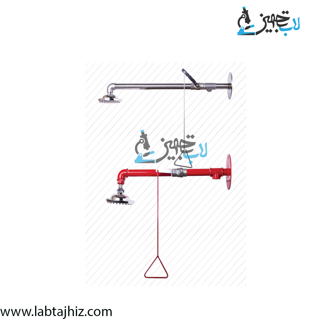 دوش دیواری استیل 316 بهسان با اهرم هوایی