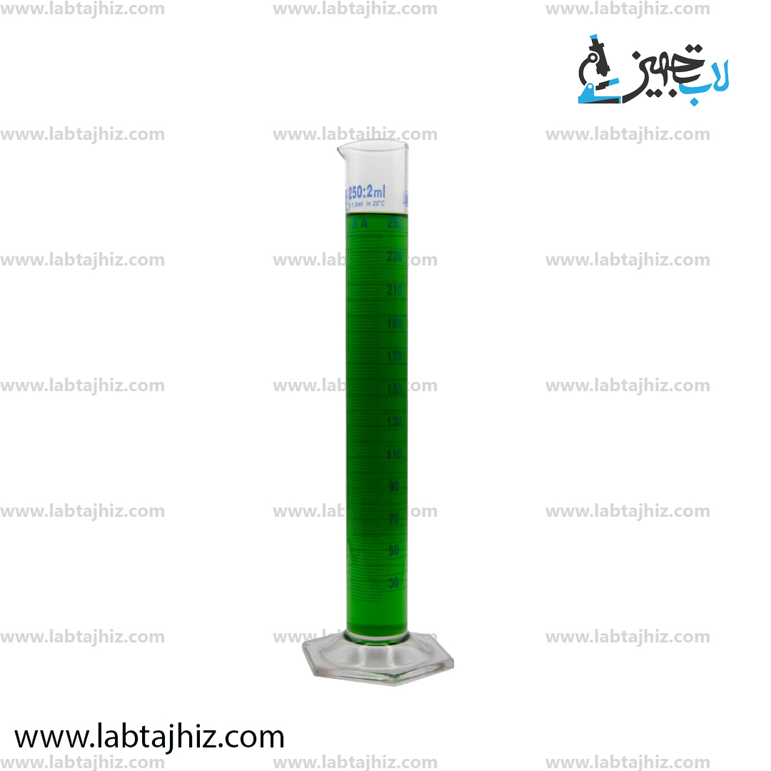 استوانه مدرج 250 شیشه ای
